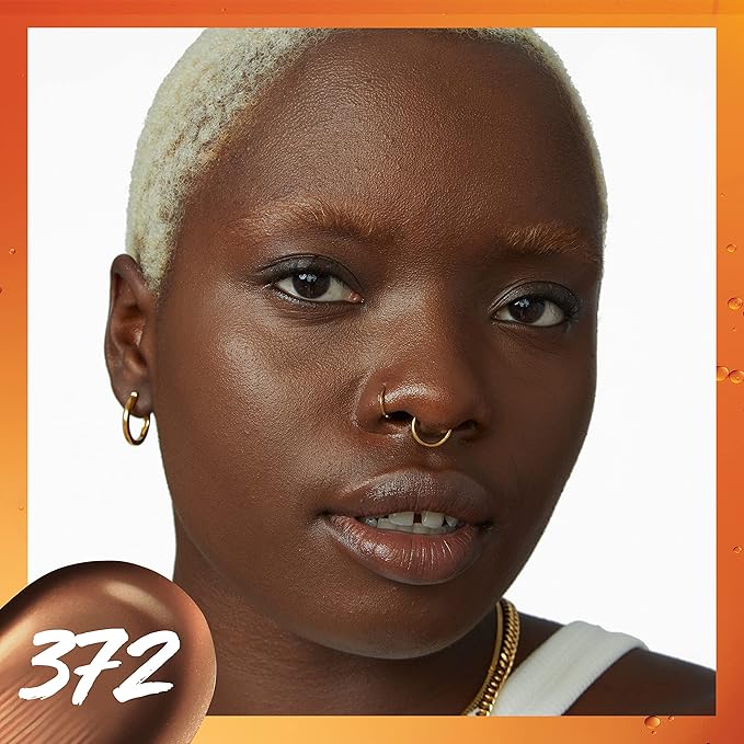 Maybelline Super Stay Up to 24HR Skin Tint, Radiant Light-to-Medium Coverage Foundation, Makeup Infused With Vitamin C, 372, 1 Count-VivaGrace Women