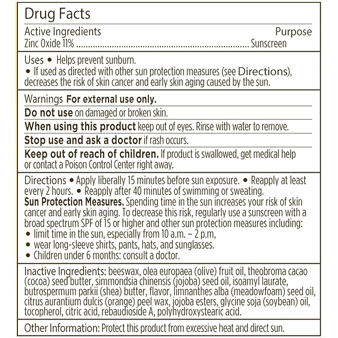 Burt's Bees All Weather SPF 15 Lip Balm, Water-Resistant Lip Moisturizer, Tint-Free, Natural Conditioning Lip Treatment, 1 Tube, 0.15 oz.-VivaGrace Women