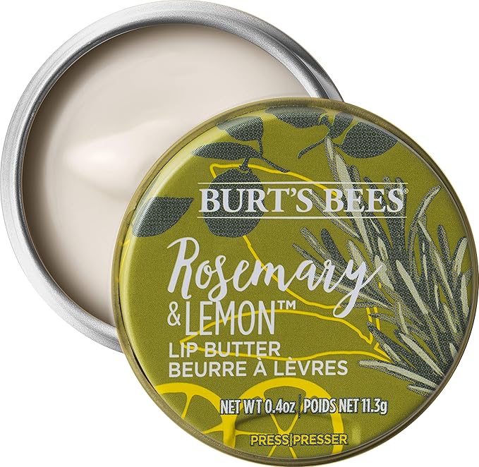 Burts Bees Rosemary and Lemon Lip Butter Unisex Lip Balm 0.4 oz-VivaGrace Women
