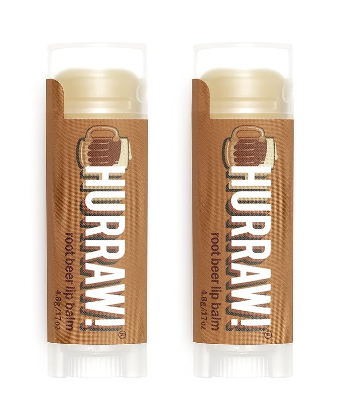 Hurraw! Root Beer Lip Balm, 2 Pack: Organic, Certified Vegan, Cruelty and Gluten Free. Non-GMO, 100% Natural Ingredients. Bee, Shea, Soy and Palm Free. Made in USA-VivaGrace Women