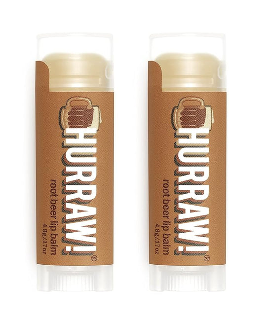 Hurraw! Root Beer Lip Balm, 2 Pack: Organic, Certified Vegan, Cruelty and Gluten Free. Non-GMO, 100% Natural Ingredients. Bee, Shea, Soy and Palm Free. Made in USA-VivaGrace Women