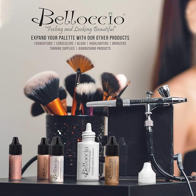 Belloccio High Definition Fair Shade Makeup Concealer 5 gram Jar - Conceal Imperfections, Hide Blemishes, Dark Under Eye Circles, Cosmetic Cream - Use Under Airbrush Foundation-VivaGrace Women