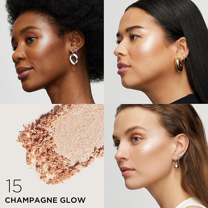 L'Oreal Paris Infallible Up to 24HR Highlighter, Longwear Powder Highlighter For All Day Glow, Champagne Glow, 0.31 Oz-VivaGrace Women
