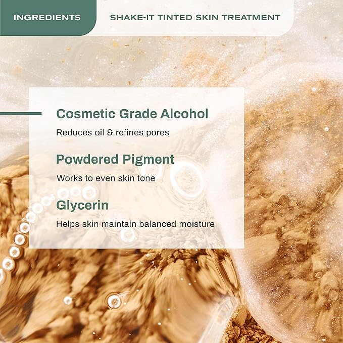 Erno Laszlo Shake-It Tinted Skincare Treatment, Medium Face Tint for Warmer Complexions, Beautiful Skin Tone, Controls Oil, Natural Matte Finish (3 Fl Oz)-VivaGrace Women