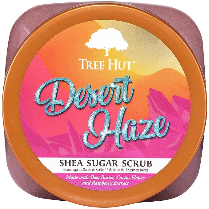 Tree Hut Desert Haze Shea Sugar Scrub | Exfoliating Body Scrub Removes Dead, Dry Skin for a Soft & Hydrated Feel | Nourishing Essential Body Care | 18 fl oz.-VivaGrace Women