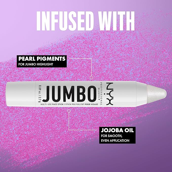 NYX PROFESSIONAL MAKEUP, Jumbo Multi-Use Face Highlighter Stick - Vanilla Ice Cream-VivaGrace Women