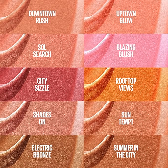 Maybelline Sunkisser Multi-Use Liquid Blush and Bronzer, Blendable, Longwear, Glowy Make Up, Sol Search, 1 Count-VivaGrace Women
