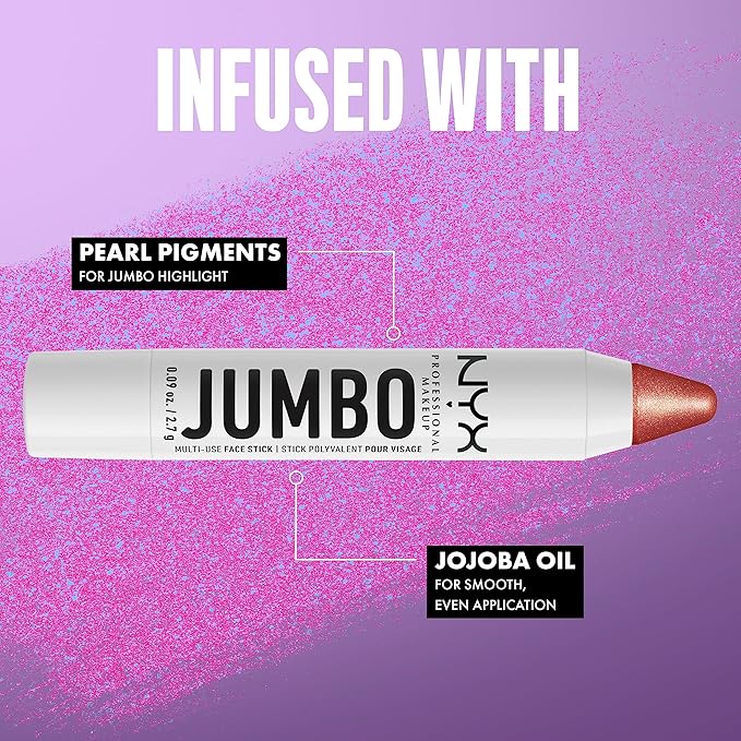 NYX PROFESSIONAL MAKEUP, Jumbo Multi-Use Face Highlighter Stick - Lemon Meringue-VivaGrace Women