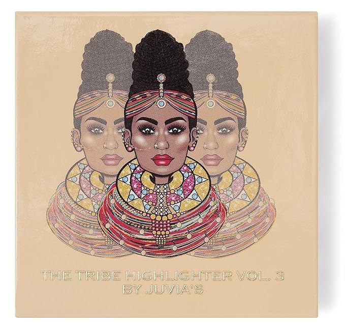 Juvia's Place Highlighter Tribe Glow Vol.3 - Highlighter Powder, Baked Highlighter, Shimmer Highlighter Makeup, Long-Wearing & Illuminating Cheek Highlighter - Suitable for Lighter Skin Tones-VivaGrace Women
