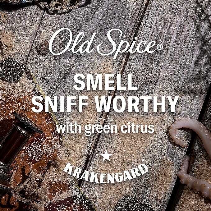 Old Spice Body Wash for Men, Krakengard, Long Lasting Lather, 24 FL OZ (Pack of 4)-VivaGrace Women