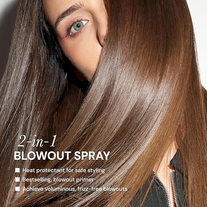 L'ANGE HAIR Glass Hair Thermal Blowout Primer | Heat Protectant Spray for Frizz Control & Shine | Blow Dry Support Styling Mist | For All Hair Types | 5 fl oz-VivaGrace Women