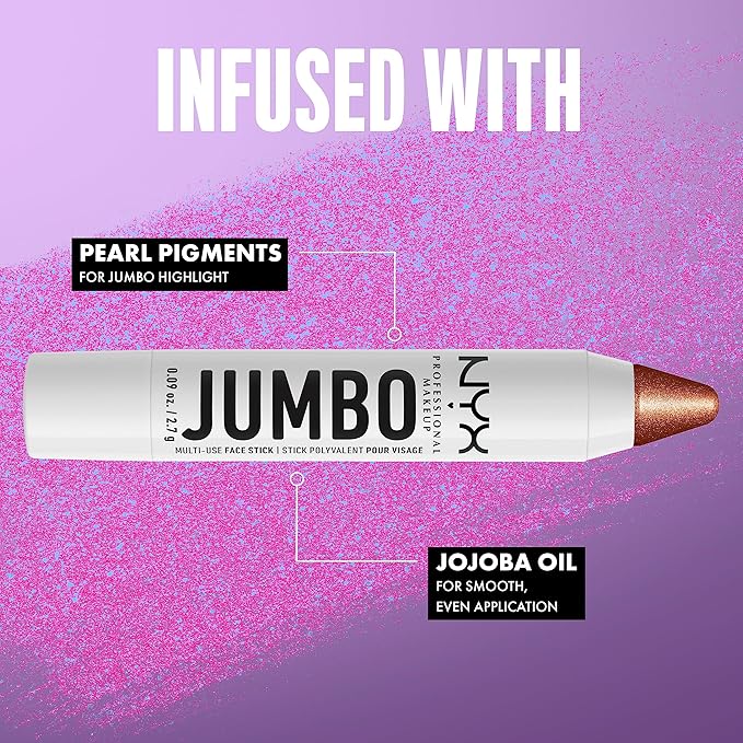 NYX PROFESSIONAL MAKEUP, Jumbo Multi-Use Face Highlighter Stick - Flan-VivaGrace Women