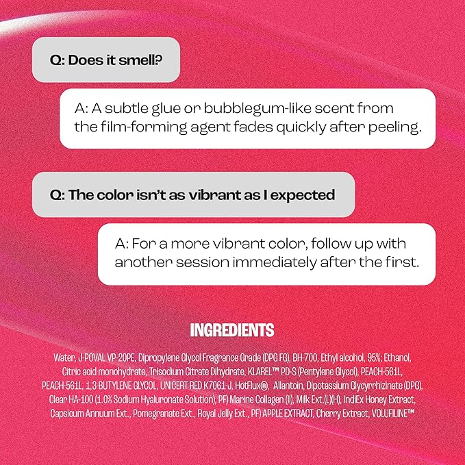 Rouge Star Plumping Lip Tattoo (0.17 oz) - 72-HR Long Lasting Waterproof Peel Off Lip Stain - Transfer-Proof, Non -Sticky Hydrating Matte Lip Tint Tattoo (Pop Pink)-VivaGrace Women