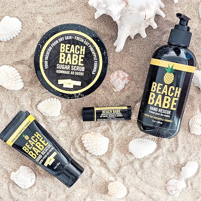 Walton Wood Farm Lip Balm Trio (Beach Babe) Pineapple Flavor 100% All-Natural, Vegetarian Friendly, and Paraben-Free-VivaGrace Women