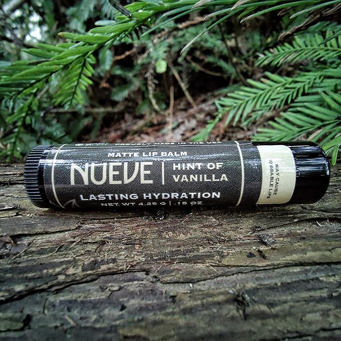 Lip Balm, Long-Lasting, Moisturizing Formula, Nourishing Lip Care, 100% Natural, Hint of Vanilla, Matte Finish (2)-VivaGrace Women