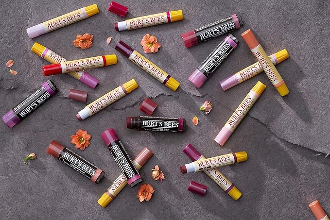Burt's Bees 100% Natural Tinted Lip Balm, Sweet Violet with Shea Butter & Botanical Waxes - 1 Tube-VivaGrace Women
